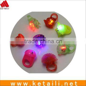 Fluorescent Llight Silicone Finger Rings