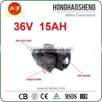 Rechargeable Ebike Battery 10S5P 36V 15Ah Lithium Ion Battery Pack for Electric Bike photo-2