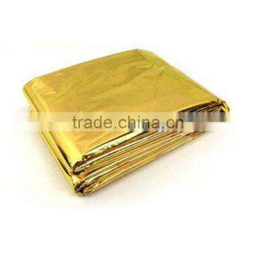 MK-FAB06 Wholesale Golden Silver Disposable First Aid Blanket Emergency Mylar Thermal Blanket Foil Emergency Blanket