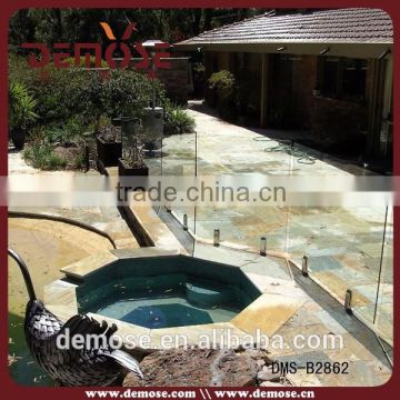 glass stainless steel fence/modern precast fence for swimming pool