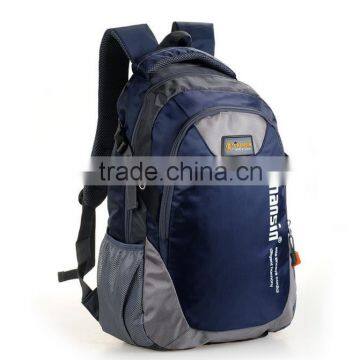 Korean color block lover men and women computer backpack bag Students school bag