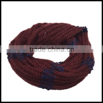 new casual style New design scarf High Quality fashionable lady headwear made in china 100% acrylic knitted infinity scarf