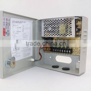Manufacture High Quality 12V 3A Power Supply Box 4CH Psu for Cctv System YJS-A02