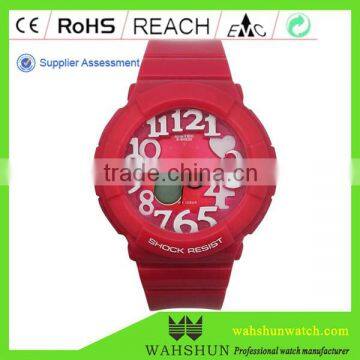  china stainless steel case back watch plastic china factory oem lady watch