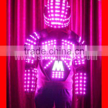 TC-102 professional led lighting robots with helmet,dance props for performace with led robot helmet