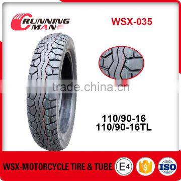 WSX-035 motorcycle tyres 110/90-16 TL factory in china