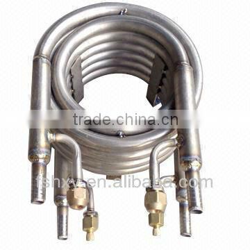 air conditioner parts + titanium coaxial tube-in-tube heat exchanger for vessel