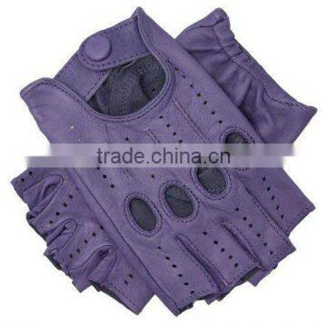 High Quality short finger leather gloves used for motorcycle