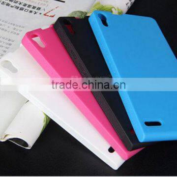 2013 Colorful simple design protective soft TPU case for Huawei Ascend p6