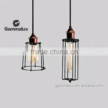 Industrial Lighting Wire Metal Cage Vintage Hanging Lamp