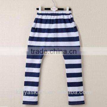 2016 100% cotton zebra stripe slim baby casual pants