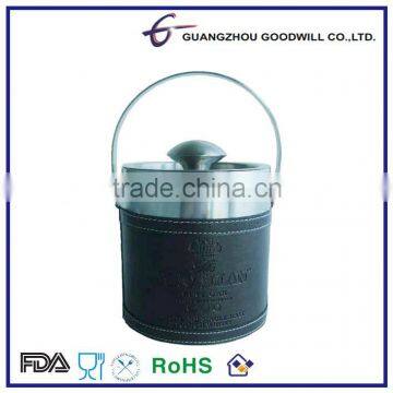 3..0 L Stainless Steel Wine Bucket Series with PU Leather Coating