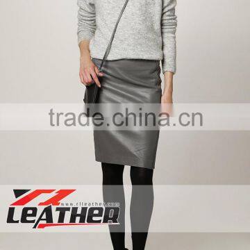 Women Leather Skirt, Ladies Leather Skirts, Women Fashion Leather Skirt. PU Leather Fashion Women Skirts.