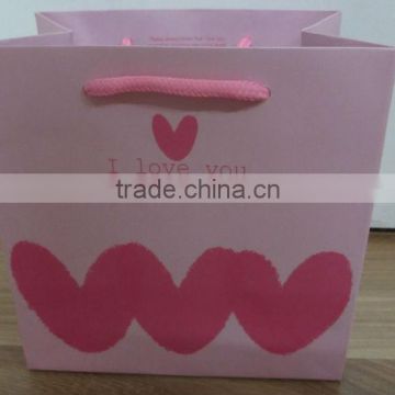 I love you Valentine's gift bag with string