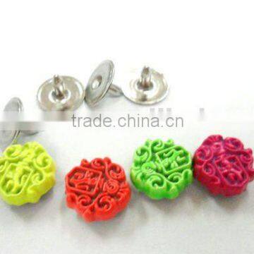 Fashion little flower shape colorized RIVET