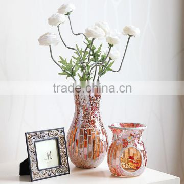 home decor mosaic glass vase