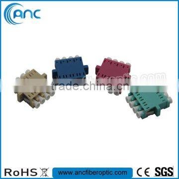 blue quad sm lc fiber optic adapter/adaptor