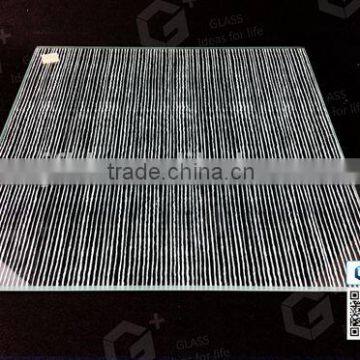 Line Style Ceramic Silkscreen Glass, Railing Glass, Barrier Glass, Partition Glass
