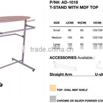 T-stand With MDF Top Shelf and Garment Display Rack photo-3
