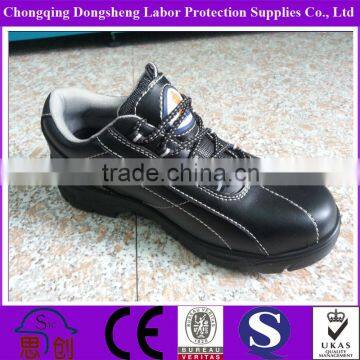 Anti-penetration Bright Surface Leather Safety footwears for industry