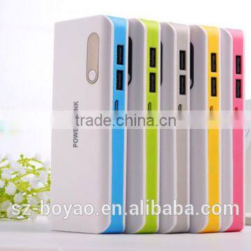 colorful high quality hot selling power bank, 12000 mah power bank, portable power bank for smartphone