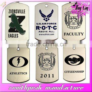 Design hot selling custom laser engraved dog tags