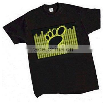 el flashing panel for t-shirt,washable T-shirt