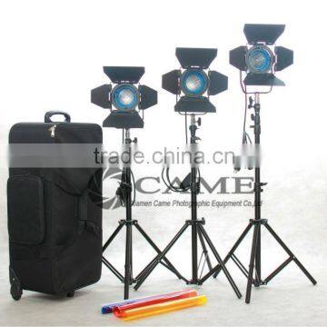 3x150W Fresnel Tungsten Spot Video Studio Light Film Studio Video Light Halogen