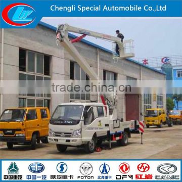 High quality high altitude operation truck FOTON 4x2 overhead working platform truck