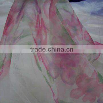 watermark print organza fabric for children dress