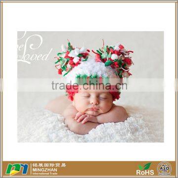 Christmas Baby Boy Girl Crochet Hat With Pom Pom For 0-12Months