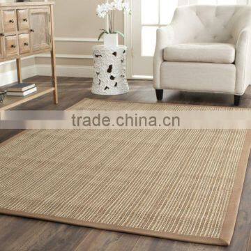 Plain pattern machine made sisal carpet living room area rug