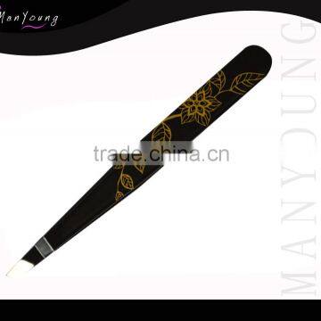 Eyelash Extension Tweezers, Eyelashes Extension Tools, Matte Black EyeLash Tweezers