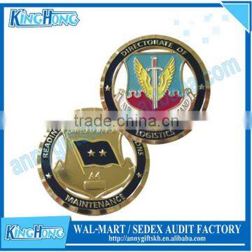 Diamond cut edge US army challenge coin