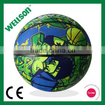 PMS printed rubber basketballs