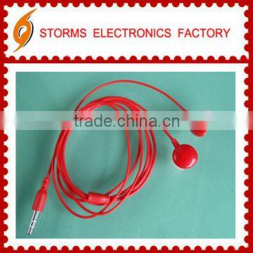 Customized logo red earphone for promotion&give away