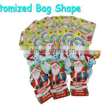 custom printed small special shape bags for jelly food pack