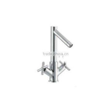 brass dual handle basin mixer