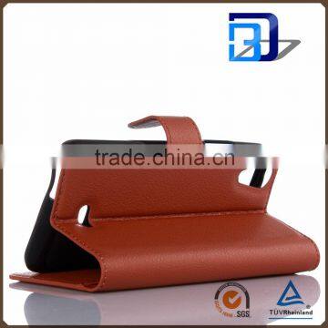 New Products 2016 Innovative Product Stand Wallet Lychee Leather Flip Cover for Wiko Rainbow Jam 4G Phone Accessories photo-4