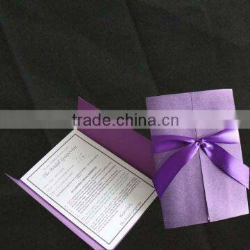 Delicate Purple Wedding Invitation Card