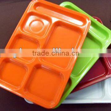 colorful sectional melamine dinner plate