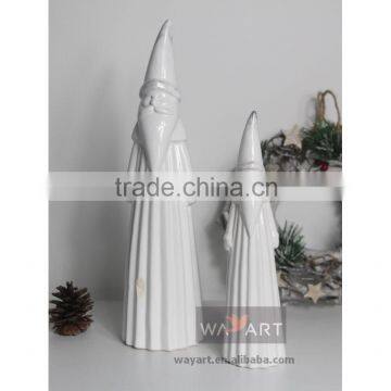 High Quality Ceramic Paper Folding Father Christmas Decoration