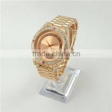 New design luxury watch quartz watch womens with diamonds on the case and dial fashion style