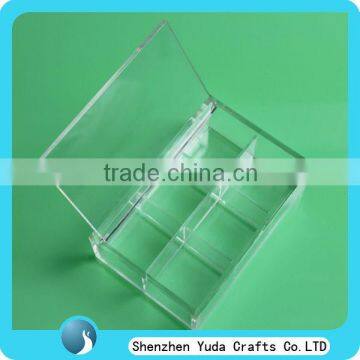 acrylic sweet display box acrylic box with hinge lid perspex candy box with dividers