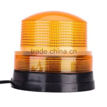 High Power LED Car Vehicle Amber Single Flash Warning Light With Magnetic Mount Beacon Strobe Emergency Alarm Lamp