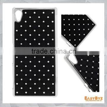 Baby-Breath Rhinestone Plating Hard Case Cover for Sony Xperia Z4, Bling Bling case for Sony Z4