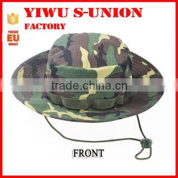 Wholesale costom printed outdoor hunting military fishing camouflage boonie hat