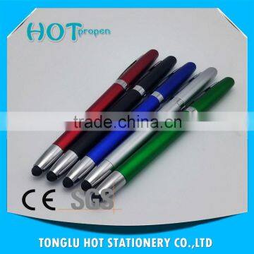 Spray Paint Colored Barrel, Wide Chrome Ring With Hollow Out Clip,twist Touch Pen photo-2