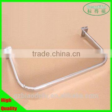 Chrome metal pipe hanger for stalwall or channel