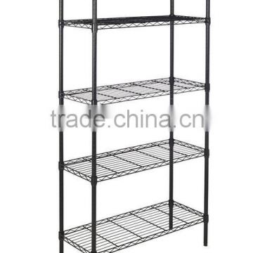 5-Shelf metro Shelf ; Black wire shelf system black